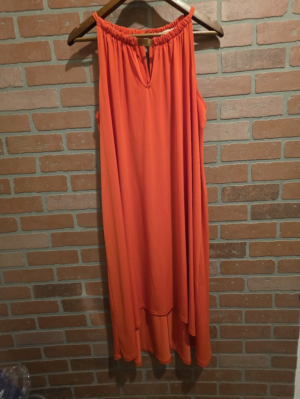 Michael Kors Women’s Orange Sleeveless Shift Dress 1X      Sku 61